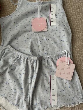 LoveShackFancy cami and shorts set